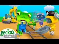 Download Lagu Muddy Mechanicals Railway Mystery | Gecko's Magical World | Animal \u0026 Vehicle Cartoons for Kids