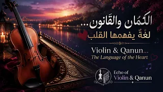 الكمان والقانون    لغة  يفهمها القلب                                                 دندنها
