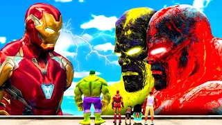 GTA 5 : HELL GOD Menculik IRONMAN Di GTA 5 | Serangan Di Lava Titan (Part 2)