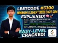 LeetCode Minimum Element After Replacement With Digit Sum Math Approach in C