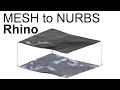 Convert Site Mesh into a Single Continuous NURBS Surface Rhino Mesh to NURBS Rhino Site Model