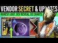 Destiny 2 SECRET VENDOR LOOT ERA ENDING Rarest DROPS Cinematic Mode Lost Director More