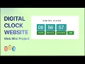 Digital Clock Website using HTML CSS JS Full Tutorial with Source Code