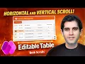 How to Build a Power Apps Gallery with Horizontal Vertical Scroll Editable Table