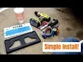 Simple front license plate bracket install
