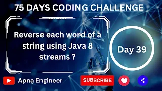 Reverse each word of a string using Java 8 streams Reverse each word of a string Reverse string