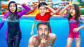 صنعت مخبأة سري ف اكبر ملاهي مائية ف العالم 🌊🎢الي يجدني يربح 100,000$😱