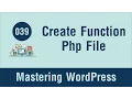 Mastering WordPress in Arabic - Create the Functions Php File