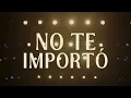 Bohemio - No Se Dio (Lyric Video)