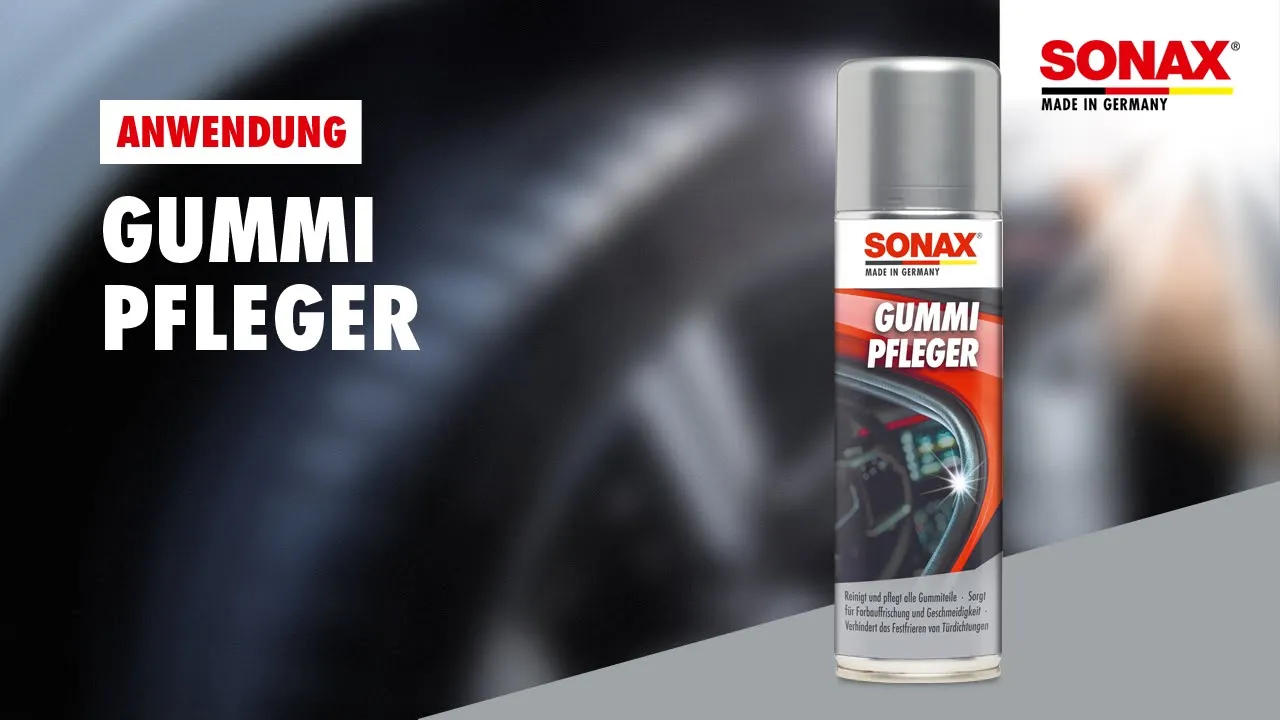 Anwendung SONAX GummiPfleger
