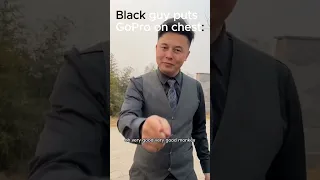 Black guy puts GoPro on chest