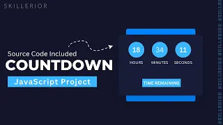 Countdown Timer Using HTML CSS JavaScript Web Development Skillerior
