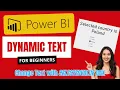 Power BI How to Change Text Based on Selected Value Using SELECTEDVALUE DAX