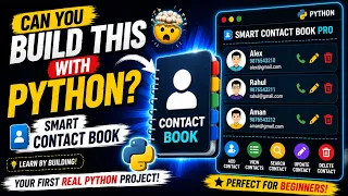 Smart Contact Book Pro in Python Beginner Python Project Choice Based Program