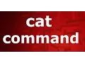 cat concatenate commnd in linux