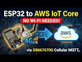 ESP32 AWS IoT Core MQTT Tutorial SIMA7670G Cellular Module