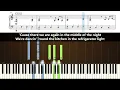 All Too Well (Sad Girl Autumn Version) - Accurate Piano Tutorial with Sheet Music