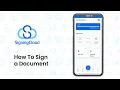 SigningCloud Tutorial How to Sign a Document on Your Phone