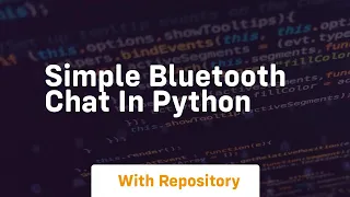 Simple bluetooth chat in python