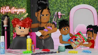 FIRST DAY AS A MOM WITH A NEWBORN! *DISASTER…..* | Bloxburg Family Roleplay