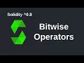 Bitwise Operators Solidity 0 8
