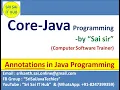 Java Annotations Annotations in Java Prog Override SuppressWarnings Deprecated