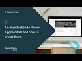 An introduction to Power Apps Portals and how to create them
