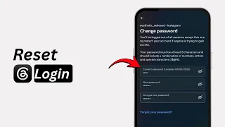 How to Reset Threads Login Fix Threads Sign In Issues