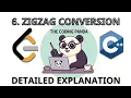 ZIGZAG CONVERSION - LeetCode 7 Strings LeetCode C Problem Solution