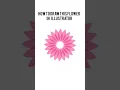 How to Draw a Beautiful Flower in Adobe Illustrator Easy Illustrator Tutorial for Beginners