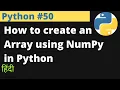 Python How to create an Array using NumPy in Python Hindi EasyExamNotes com Jayesh Umre
