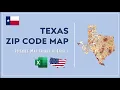 Texas Zip Code Map in Excel - Zip Codes List and Population Map