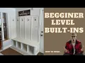How to Build a Mud Room Built-in