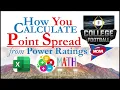 College Football Point Spread Calculation Method w ESPN Power Ratings TeamRankings com Explained