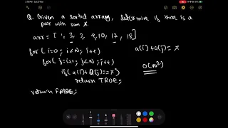 Pair with a given sum in a sorted array Two pointer