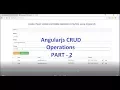 Angularjs CRUD operation using PHP and MySQL - PART 2