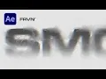 CRAZY Smoke Text Effect in After Effects Realistic Wind Flow