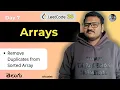 Leetcode Q26 Remove Duplicates from Sorted Array in Telugu srkcodes