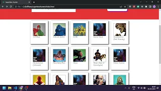 SuperHero Hunter App Vanilla JS HTML CSS Using Marvel API and Responsive for mobile Devices