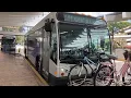 Riding Broward County Transit Bus 101 Broward Central Terminal to Aventura Mall Gillig BRT 40