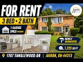 For Rent 1787 Tanglewood Dr Akron OH 44313 Renovated 3 Bed 2 Bath Duplex