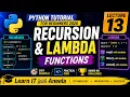 Master Recursion Lambda in Python Beginners Tutorial 2026
