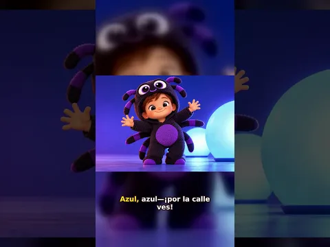¡AMARILLO Y AZUL! | Canción de colores de Halloween #Shorts