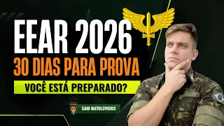 EEAR 2026: 30 dias para a prova! Você está preparado?