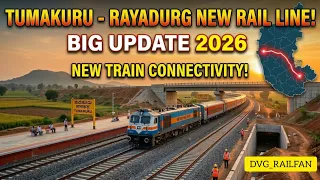 tumakuru rayadurga new railway line project update dvg railfan indian railways 