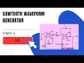 Sawtooth waveform generator using opamp