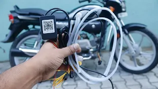 Audi Style LED Wheel Lights for Hero Splendor Plus BS6 | Mobile App Controlled Bike Modification