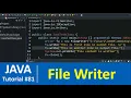 Java Tutorial - Java Writer Class with Examples FileWriter