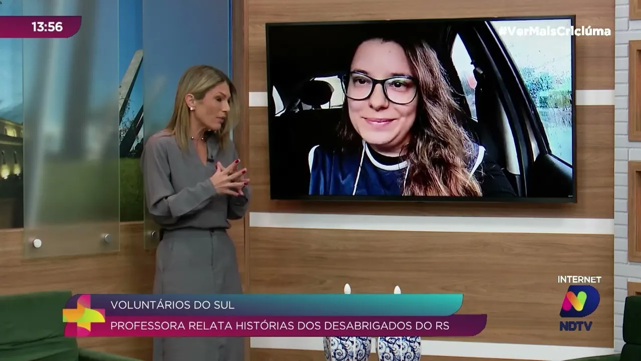 Voluntária por amor: professora trabalha para ajudar desabrigados no RS