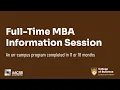 Full-Time MBA Information Session